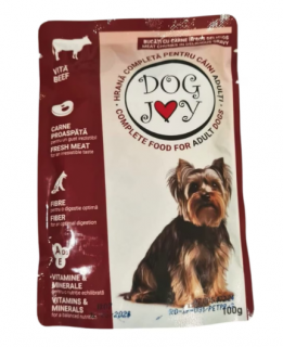 Hrana umeda pentru caini Dog joy vita,100g