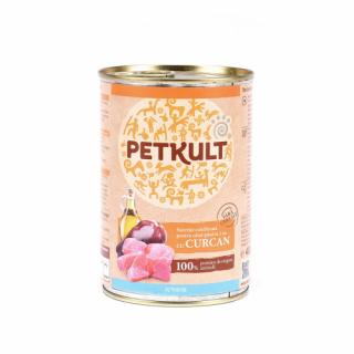 Hrana umeda pentru caini Petkult Junior cu curcan 400 g
