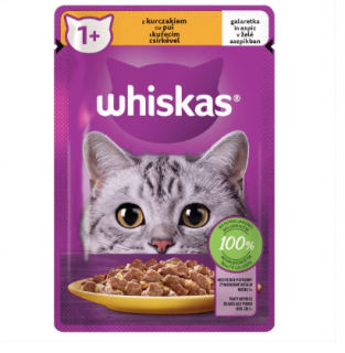 Hrana umeda pentru pisici adulte cu pui in aspic, Whiskas, 85g