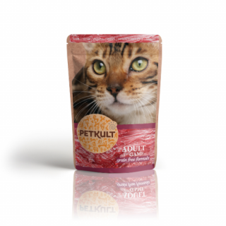 Hrana umeda pentru pisici Petkult cu vanat 100 g
