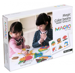 Joc creativ Mozaic - Magic Color Beans, 3 ani +