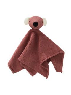 Jucarie doudou Dachsy rose, din bumbac organic