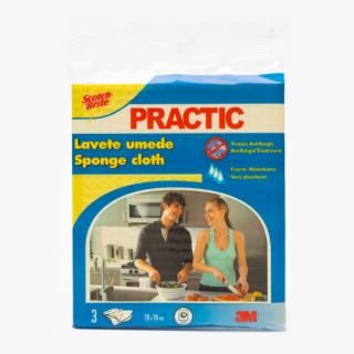 Lavete umede Scotch-Brite Practic, 3 Buc Set