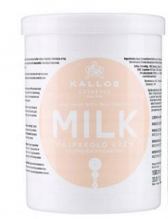 Masca de par cu proteina din lapte, Kallos Milk,1000 ml