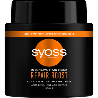 Masca de par Syoss Intensive Repair Boost pentru par uscat si deteriorat, 500ml