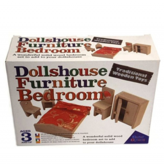 Mobilier pentru casa de papusi lemn, 3 ani+