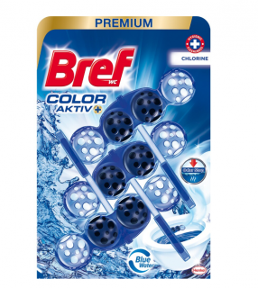 Odorizant toaleta Bref Color Water Chlorine, 3x50 g