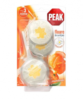 Odorizante Peak WC Floare de Curatare, Mandarina, 3x 45 g