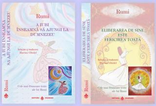 Pachet 2 carti - Rumi - Cele mai frumoase texte - Selectie si traducere Marius Ghidel