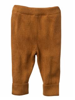 Pantaloni impletiti moi, din bumbac organic caramel. Marimea 86 92