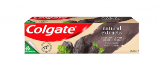 Pasta de dinti Colgate Natural Extracts Charcoal  Mint, cu extract natural de carbune si menta, 75 ml