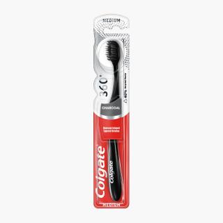 Periuta de dinti cu peri de duritate medie 360 Charcoal Medium