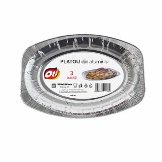Platou din aluminiu 350 x 250 mm, 3 buc set