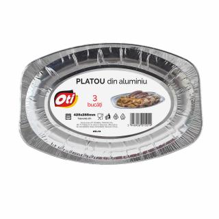 Platou din aluminiu 425 x 285 mm, 3 buc set
