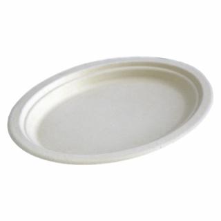 Platouri ovale biodegradabile 26x20 cm, 20 buc set