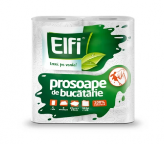 Prosoape de Hartie Elfi, 2 Straturi, 11m, 2 Role Set