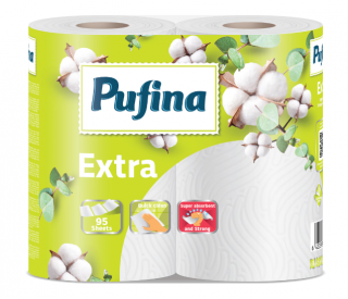 Prosop hartie Pufina Extra, 2 role, 2 straturi, 2x20m