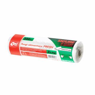 Pungi alimentare pentru uz casnic FRESH 3L, 35 x 25 cm, 200 buc. rola