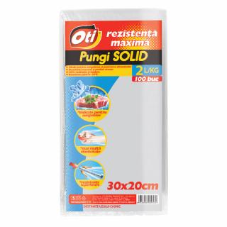 Pungi pentru uz casnic SOLID 2L, 30x20 cm, 100 buc. set