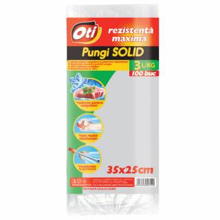 Pungi pentru uz casnic SOLID 3L, 35x25 cm, 100 buc. set