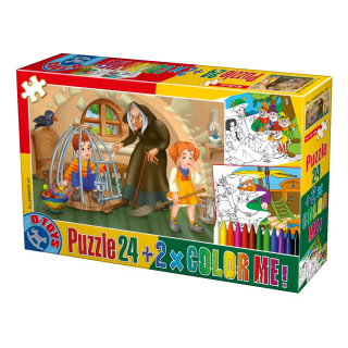 Puzzle Color Me - Hansel si Gretel