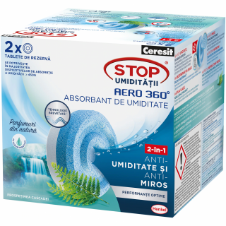 Rezerva absorbant umiditate Ceresit Aero 360 Prospetimea Cascadei, 2 x 450 g
