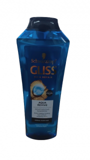 Sampon cu alge marine si complex de Hyaluron Gliss Aqua Revive pentru par normal sau uscat, 400 ml