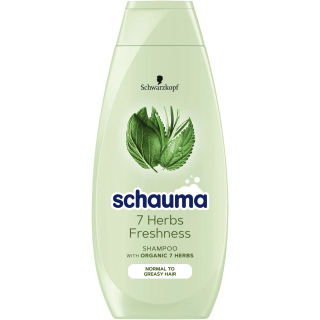 Sampon Schauma 7 Plante Freshness pentru par normal sau cu tendinta de ingrasare, 400 ml