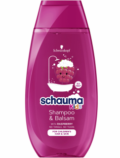 Sampon si balsam Schauma Kids cu extract de zmeura, 250 ml