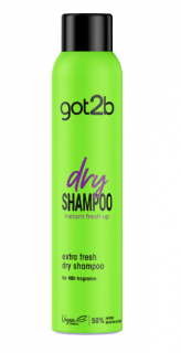 Sampon uscat Got2b Extra Fresh, pentru prospetime, 200 ml