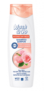 Sampon WashGo cu apa trandafiri pentru par uscat,360 ml