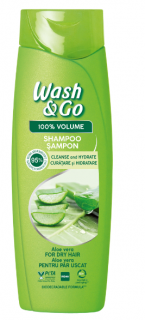 Sampon WashGo cu extract de Aloe Vera,360 ml
