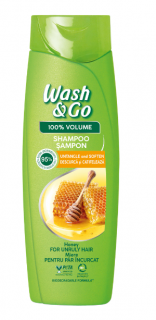 Sampon WashGo pentru par dezordonat cu extract de miere,360 ml