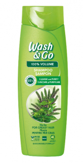 Sampon WashGo pentru par gras cu extract de ierburi,180 ml