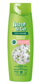 Sampon WashGo pentru par normal cu extract de iasomie,180 ml