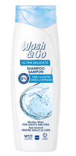 Sampon WashGo ultra delicat cu apa micelara,360 ml