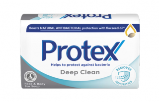 Sapun solid Protex Deep Clean cu ingredient natural antibacterian, 90 g