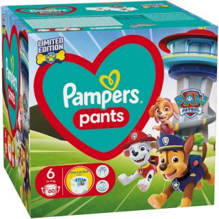 Scutece-chilotel Pampers Pants Patrula Catelusilor Marimea 6, 14-19 kg, 60 buc