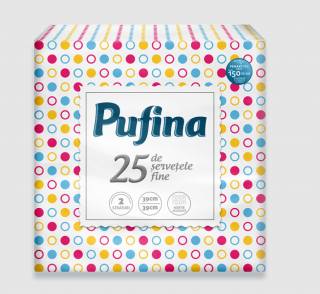 Servetele de masa decorative Pufina, 25 servetele