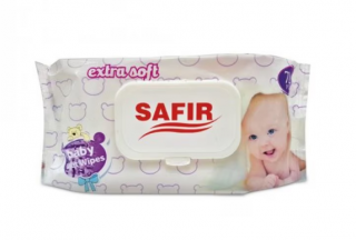 Servetele umede SAFIR cu capac, 72 buc