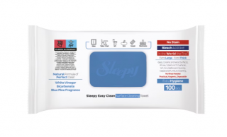 Servetele umede Sleepy Easy Clean Bleach Additive, 100 buc