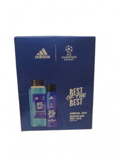 Set Adidas Champions League, Deodorant Spray 150 ml si Gel de dus 250 ml
