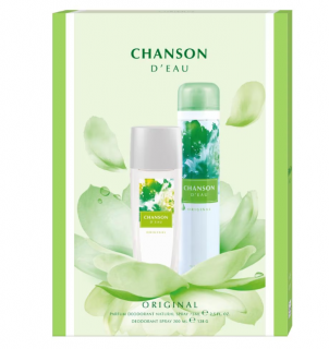 Set Cadou Chanson Original: Deodorant Natural Spray, 75 ml + Deodorant, 200 ml