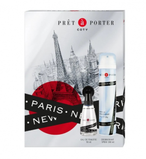 Set cadou pentru femei Pret a Porter, Apa de toaleta 50 ml si Deodorant Spray parfumat 200 ml