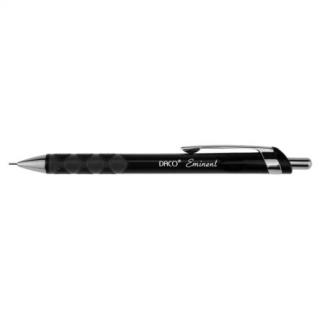 Set de 12 Creioane Mecanice DACO Eminent, Mina de 0.7 mm, Corp din Plastic, Negru