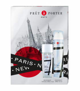 Set Pret a Porter Deodorant Natural Spray, 75 ml + Deodorant, 200 ml
