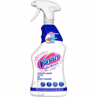 Spray pentru indepartarea petelor, fara clor, Vanish Oxi Action White pentru haine albe, 500ml