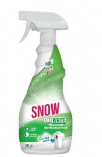 Spray pentru indepartarea petelor SNOW Oxi White, 500 ml