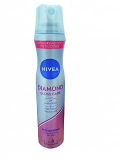 Spuma de par Nivea Diamond Gloss pentru fixare puternica, 250 ml