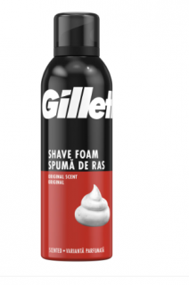 Spuma de ras Gillette Classic cu parfum Original, 200 ml